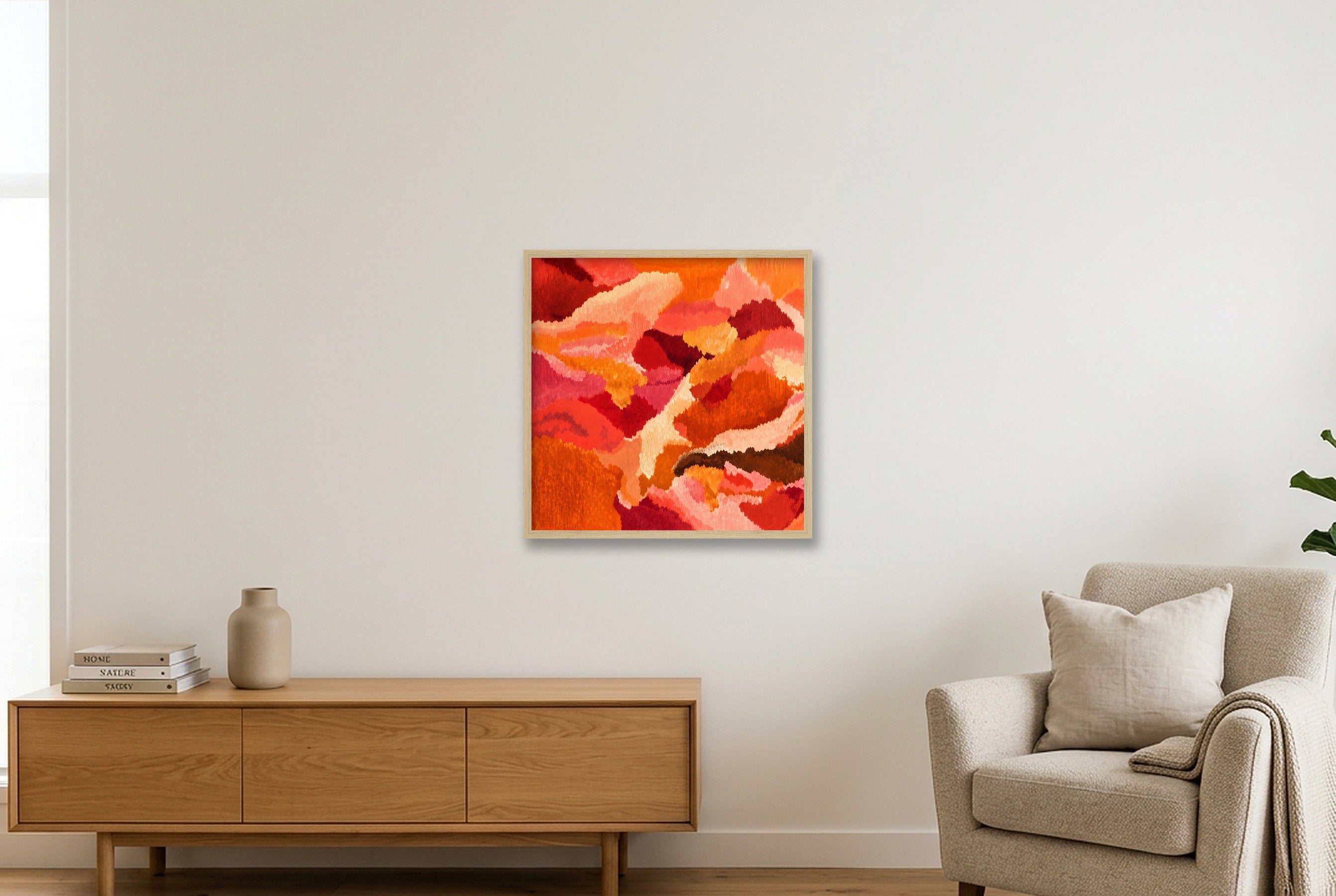 Cascais — 50×50cm, 20×20" Oak Frame
