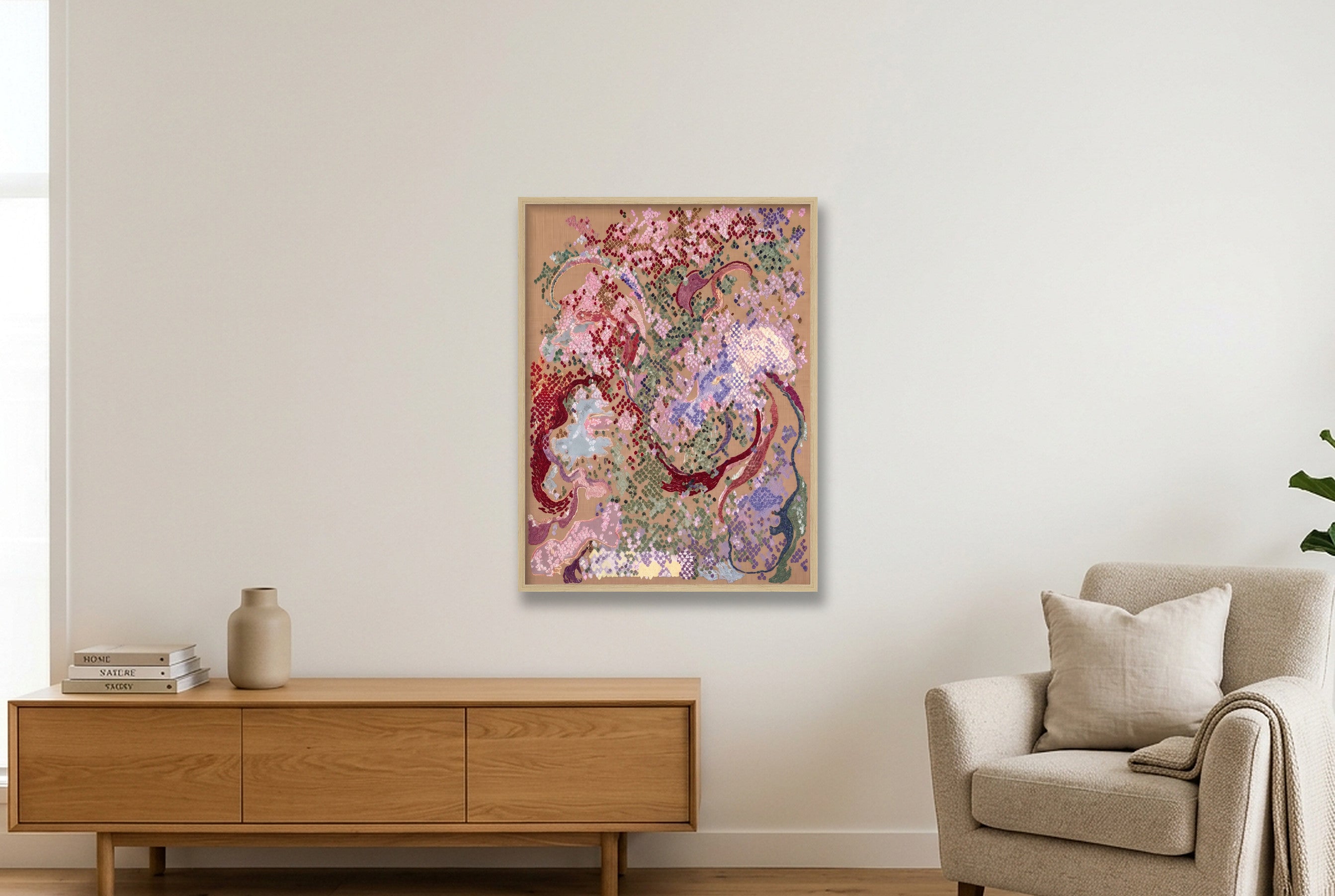Secret Garden — 60×80cm, 24×31" Oak Frame