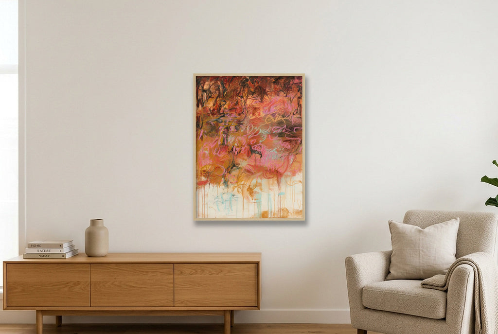 Where summer stayed — 60×80cm, 24×31" Oak Frame