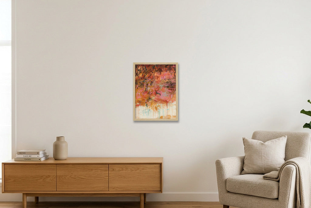 Where summer stayed — 30×40cm, 12×16" Oak Frame
