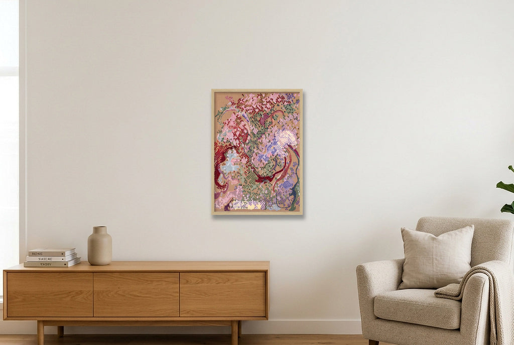 Secret Garden — 42×59cm, 17×23" Oak Frame