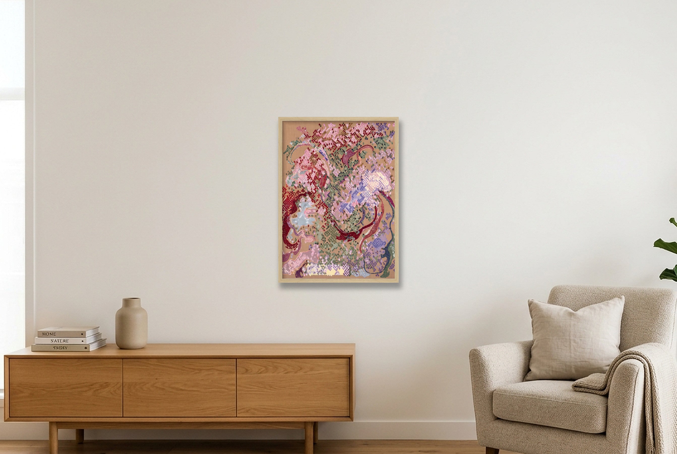 Secret Garden — 42×59cm, 17×23" Oak Frame