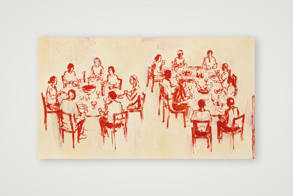 A place at the table — 150×84cm, 59×33" Print only