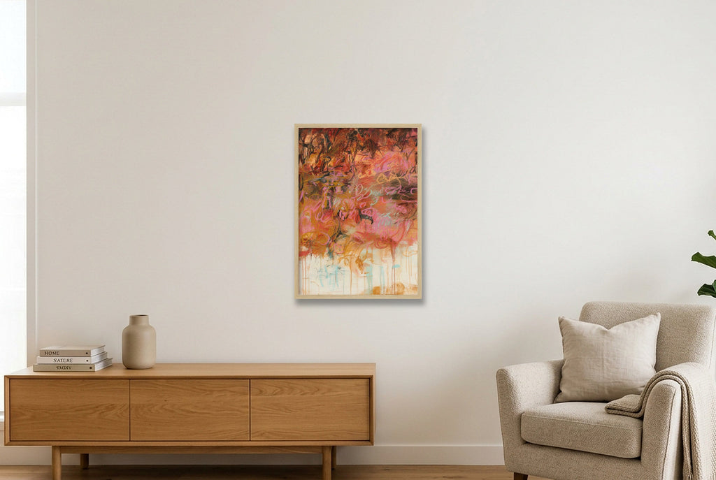 Where summer stayed — 42×59cm, 17×23" Oak Frame